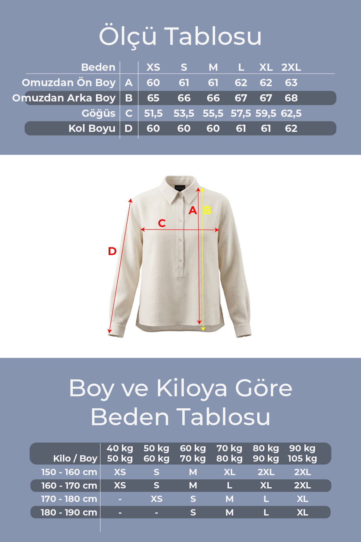 Kadın Solo %100 Doğal Keten Gömlek - Klasik Yaka Basic Minimalist Tasarım Ekru W208-K0401-01
