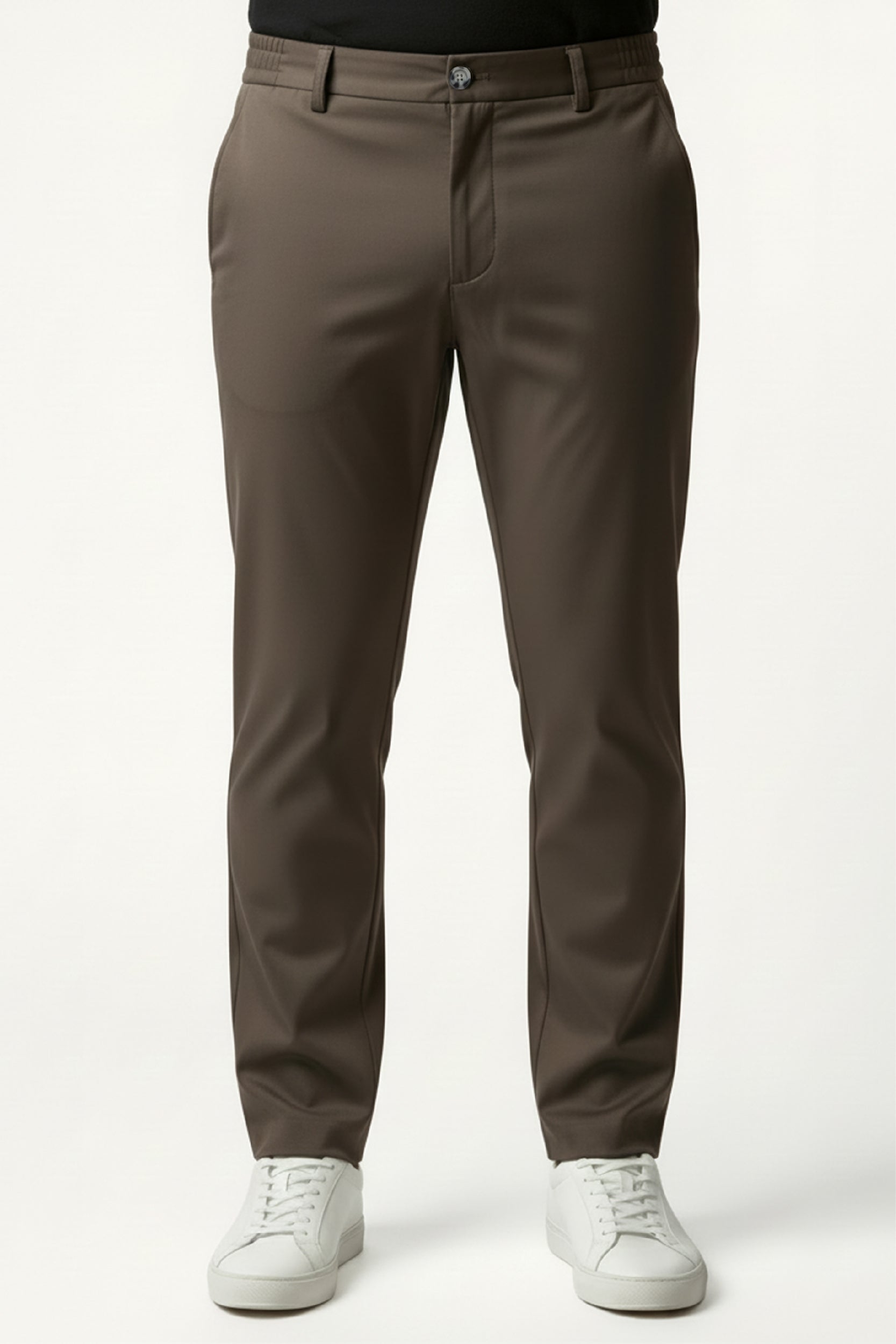 Erkek Flexon Ultra Esnek Relaxed Beli Lastikli Jogger Pantolon Kahverengi M702-R0433-03