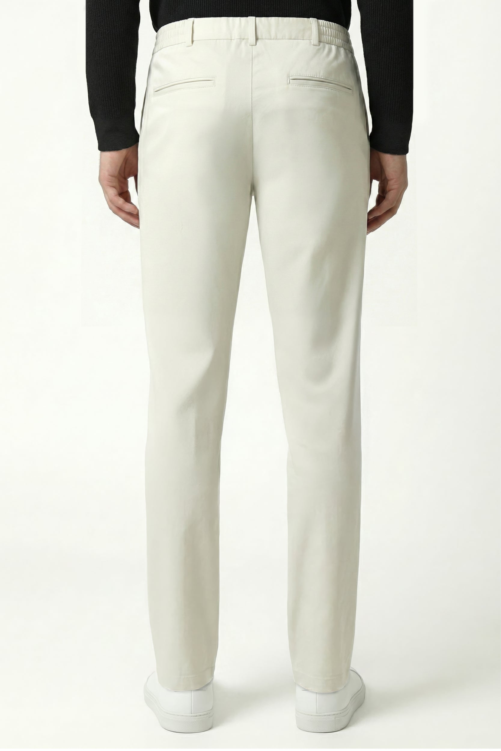 Herren Flexon Ultra Flexible Relaxed Jogger Hose mit elastischem Bund Creme M702-R0433-06