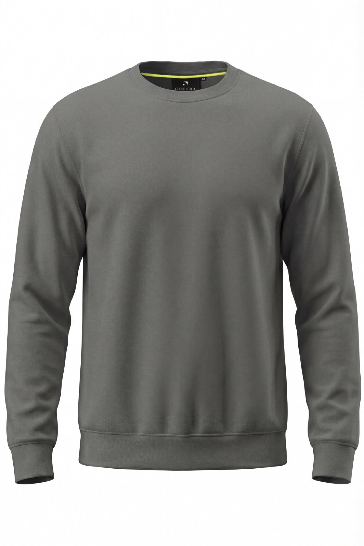 Herren Focus Flexible Stoff Weich Strukturiertes Alltags-Sweatshirt Grün M401-R0342-02