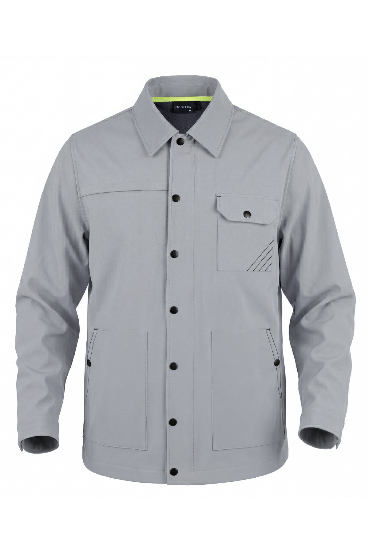 Erkek Metropole Modern Regular Fit Su İtici Teknik Ceket Gri M601-R0501-01
