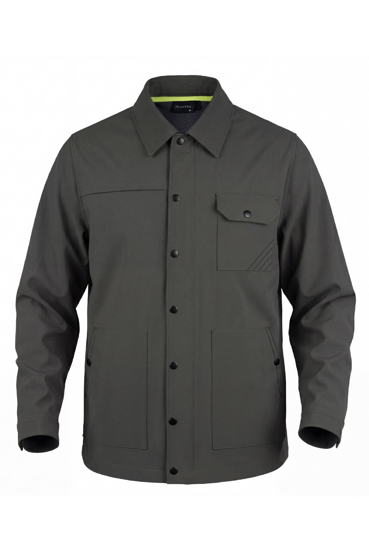 Erkek Metropole Modern Regular Fit Su İtici Teknik Ceket Haki M601-R0501-02
