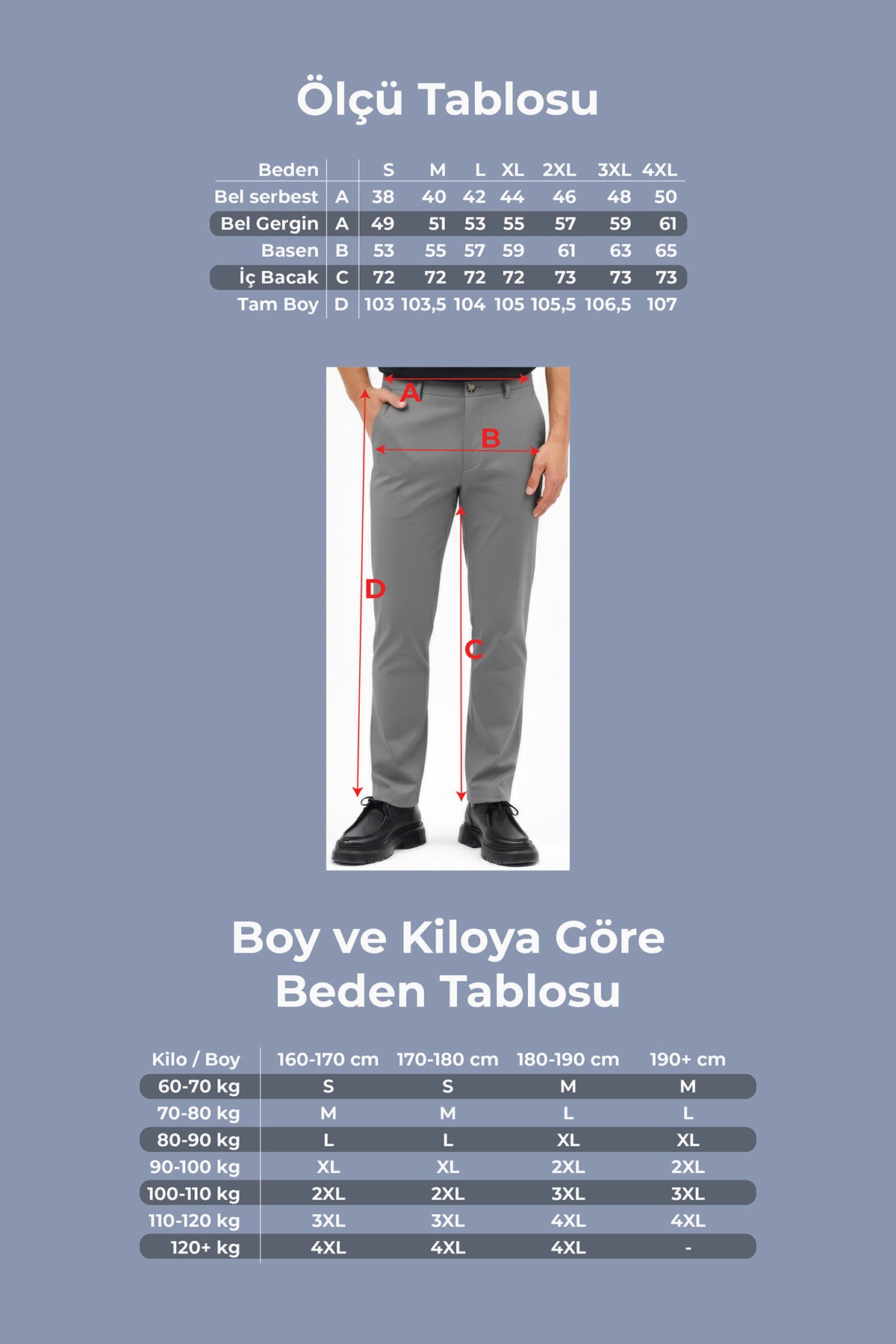 Herren Motion Stretch Stoff Relaxed Jogger Hose mit elastischem Bund (Sommerlich) Dunkelgrau M701-R0140002-04