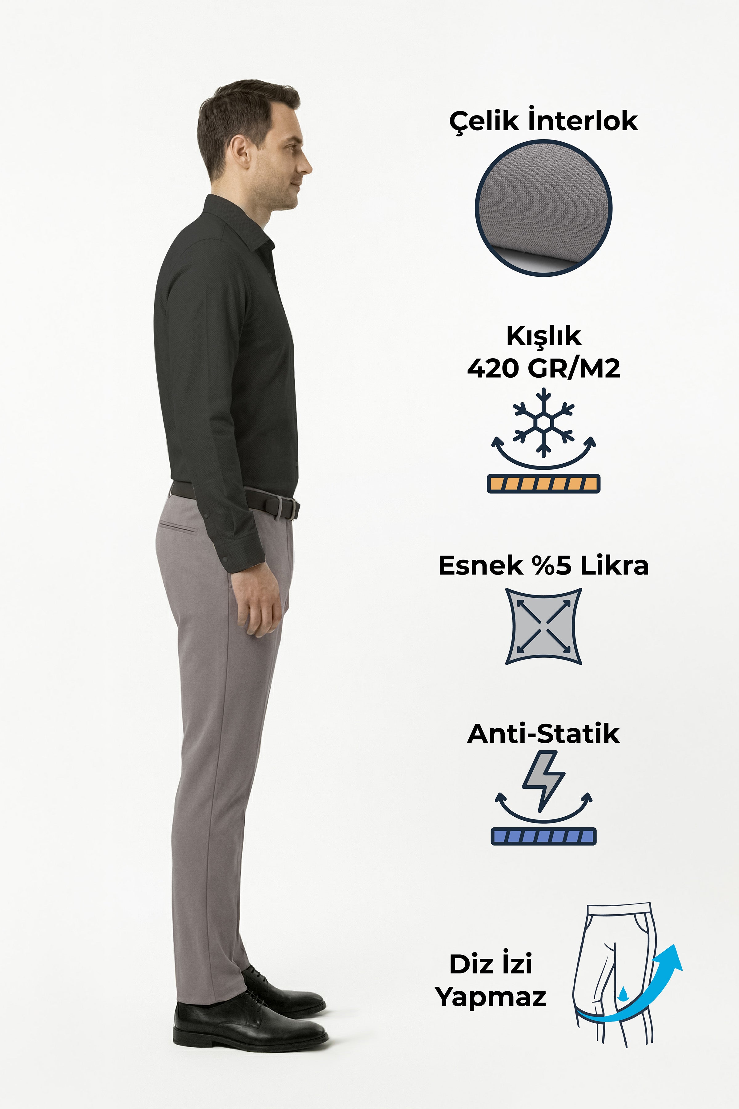 Erkek North Esnek Relaxed Beli Lastikli Jogger Pantolon Açık Kahverengi M702-R0311-02