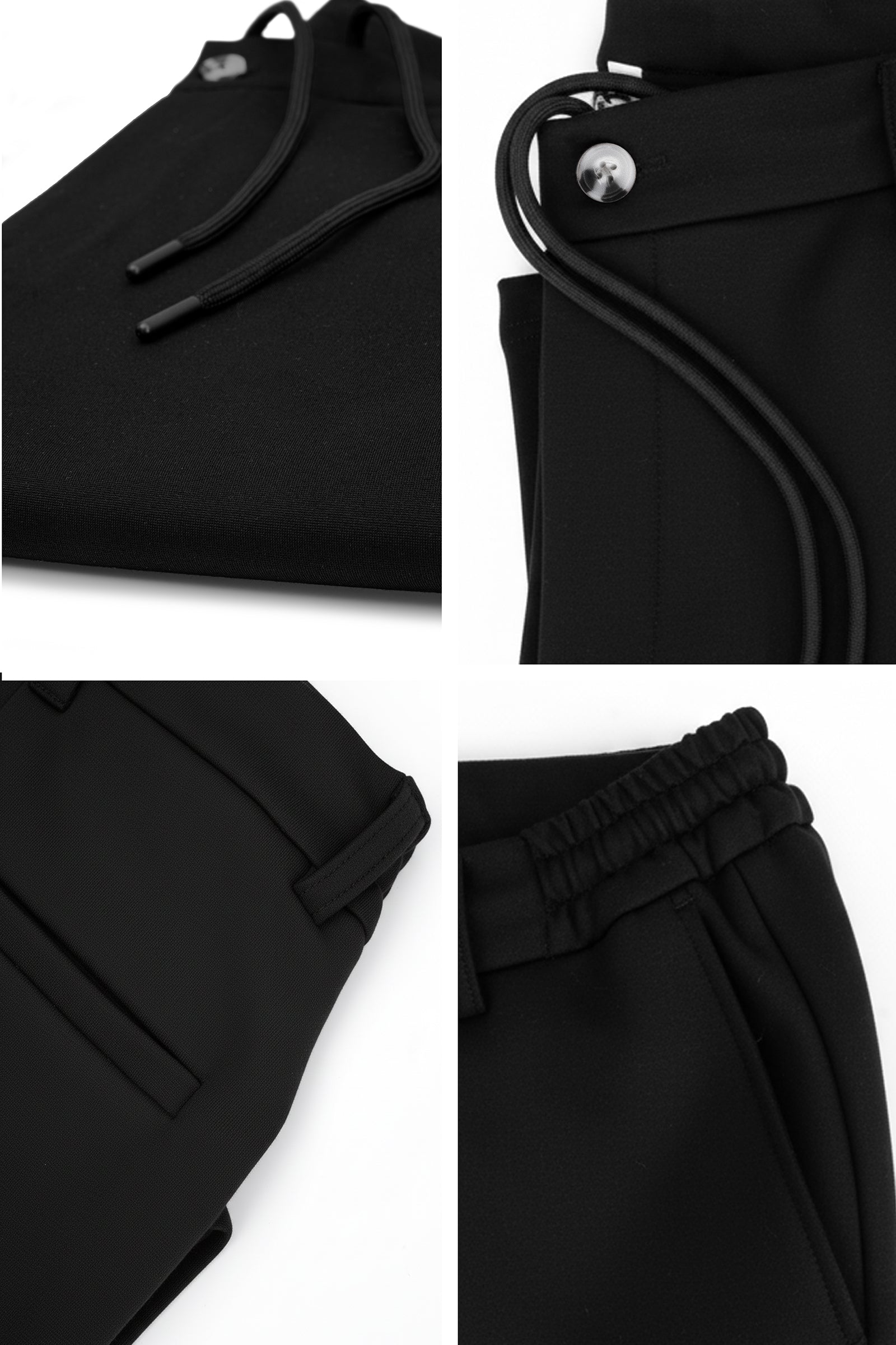 Herren North Flexible Relaxed Jogginghose mit elastischem Bund Schwarz M702-R0311-04