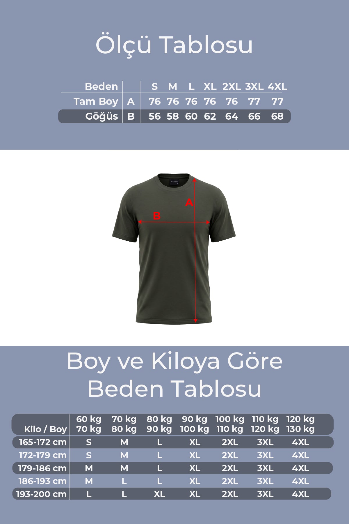 Herren Vision Premium Qualität Hochdichtes Baumwoll T-Shirt Khaki M101-R0220-11