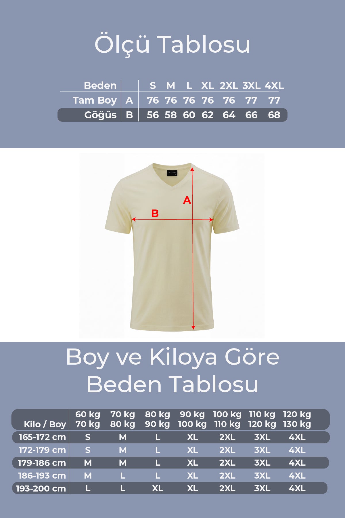 Erkek Vision V Yaka Premium Kalite Yoğun Dokulu Pamuklu T-Shirt Sarı M102-R0220-03