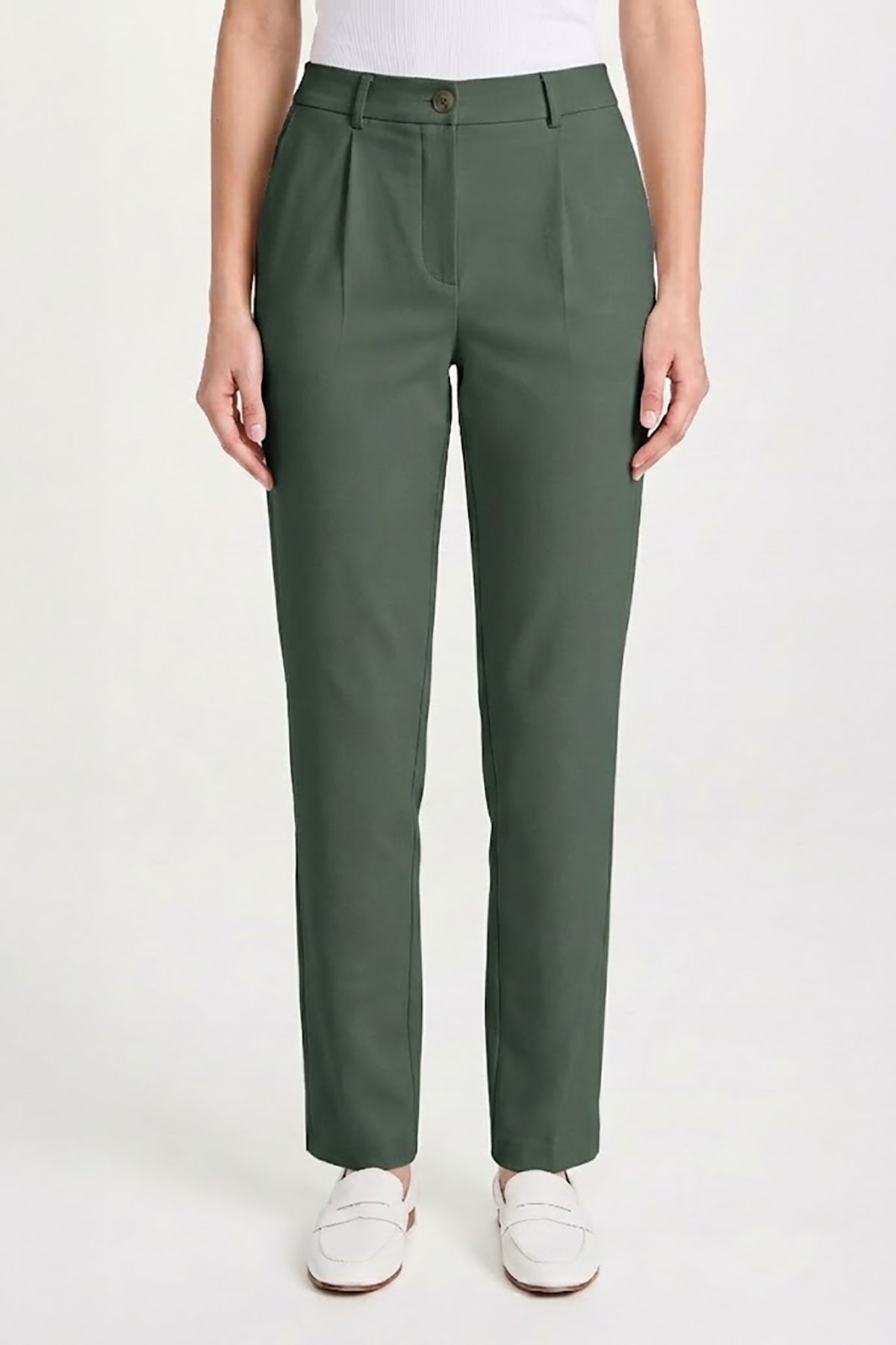 Kadın Flexon Ultra Esnek Relaxed Beli Lastikli Jogger Pantolon Haki W702-R0433-04
