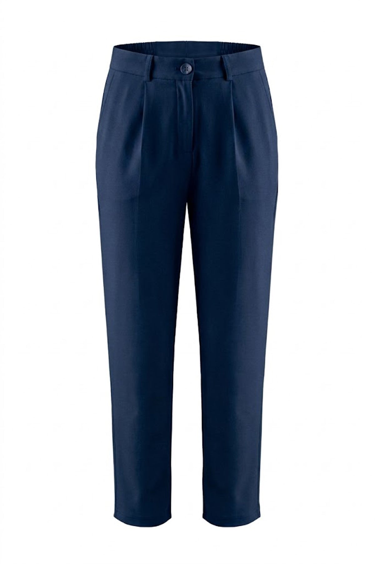 Kadın Flexon Ultra Esnek Relaxed Beli Lastikli Jogger Pantolon Lacivert W702-R0433-05