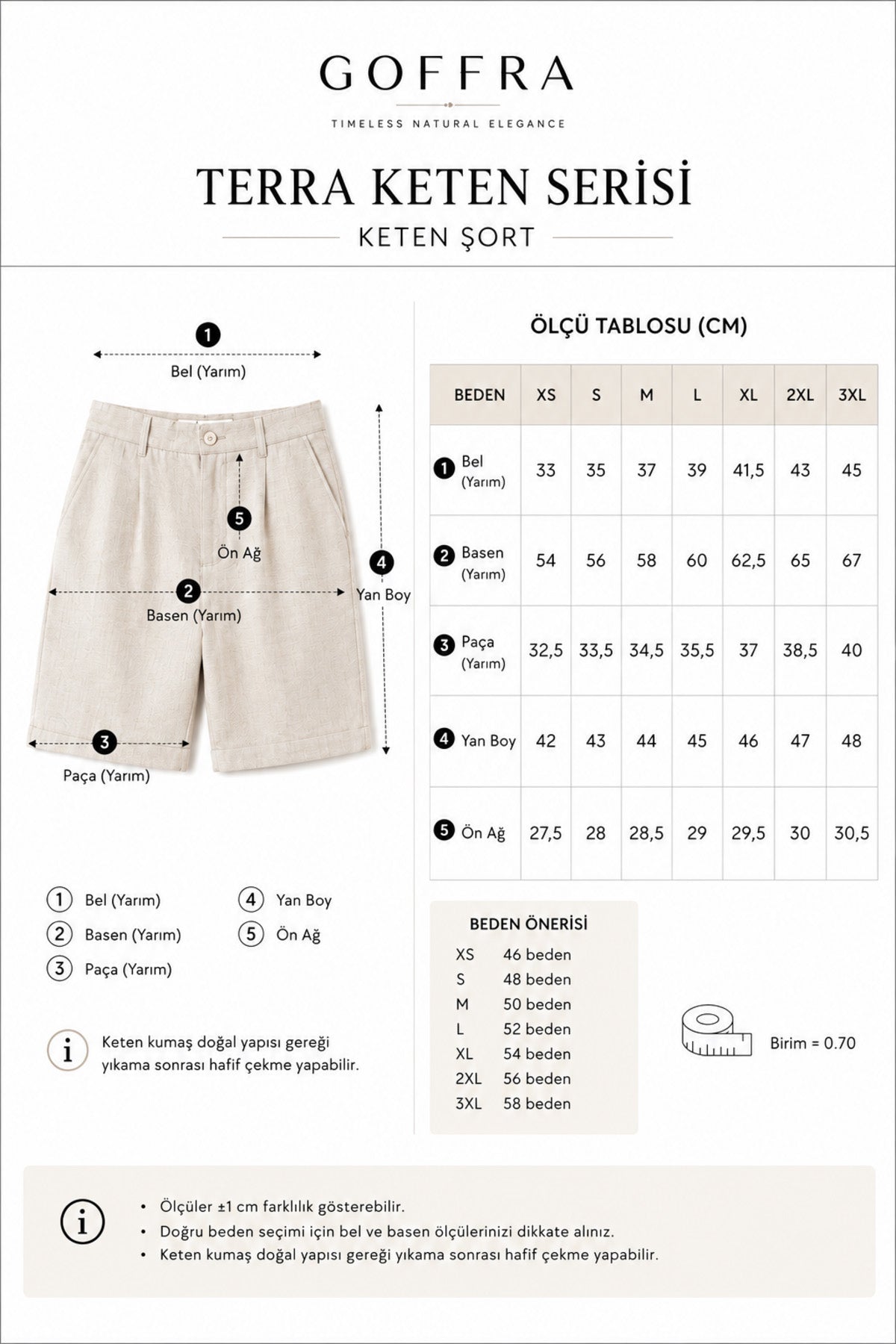 Kadın Terra %100 Keten Şort Yazlık Nefes Alabilen Siyah W381-K0402-03
