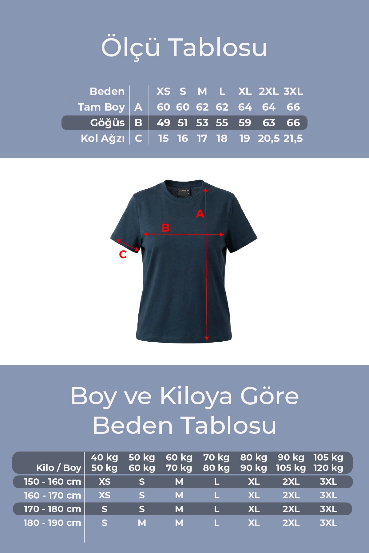 Kadın Vision Bisiklet Yaka Premium Kalite Yoğun Dokulu Pamuklu T-Shirt Lacivert W101-R0220-07