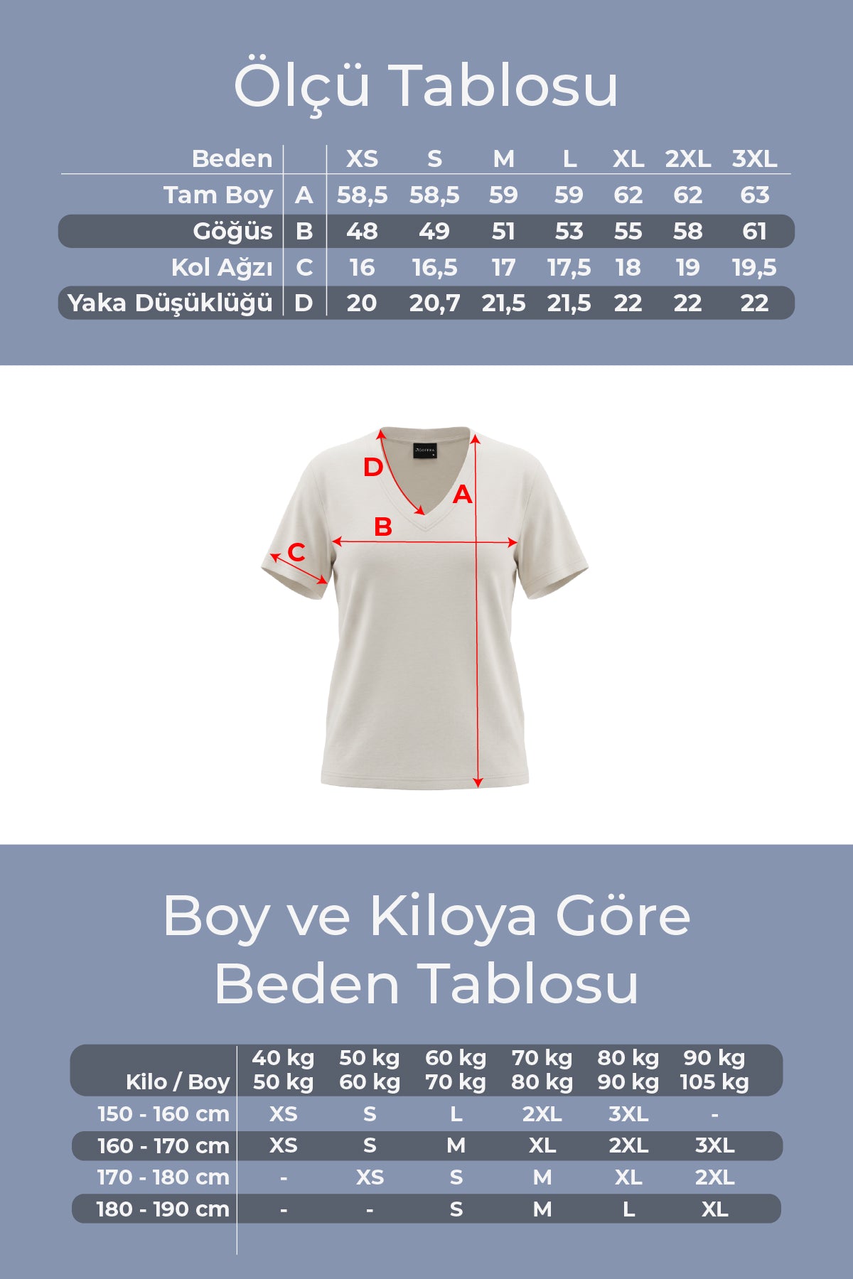 Kadın Vision V Yaka Premium Kalite Yoğun Dokulu Pamuklu T-Shirt Krem W102-R0220-02