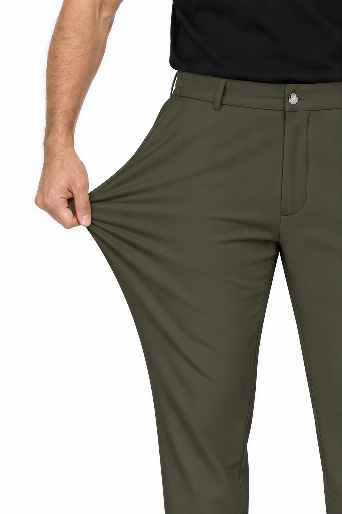 Erkek Flexon Ultra Esnek Relaxed Beli Lastikli Jogger Pantolon Haki M702-R0433-04