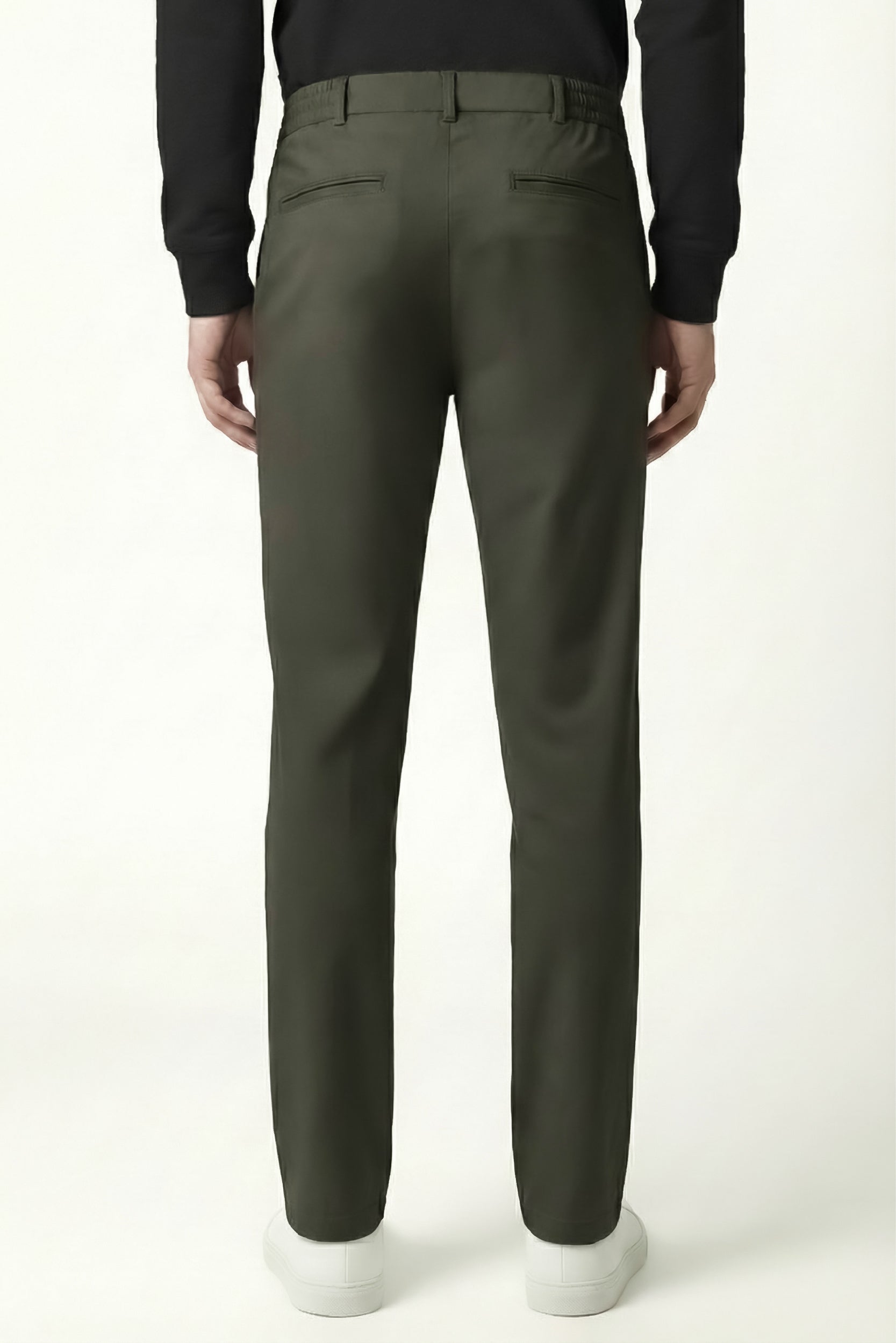 Herren Flexon Ultra Flexible Relaxed Jogginghose mit elastischem Bund Khaki M702-R0433-04