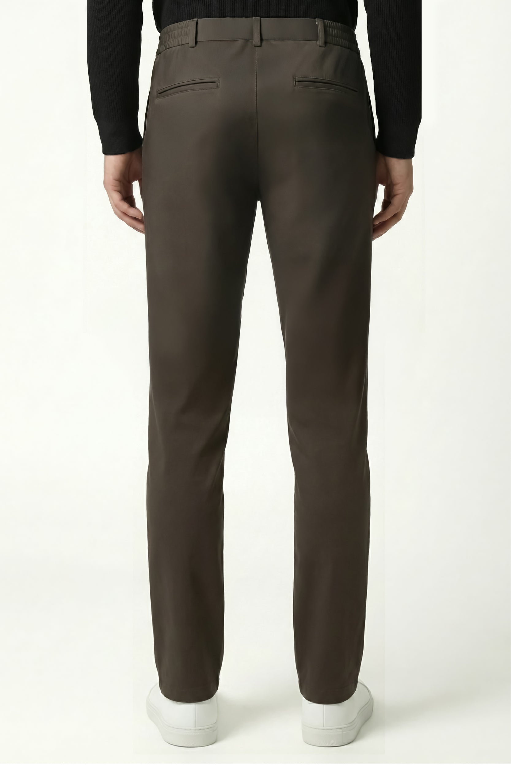 Herren Flexon Ultra Flexible Relaxed Fit Jogger-Hose mit Gummizug, Braun M702-R0433-03