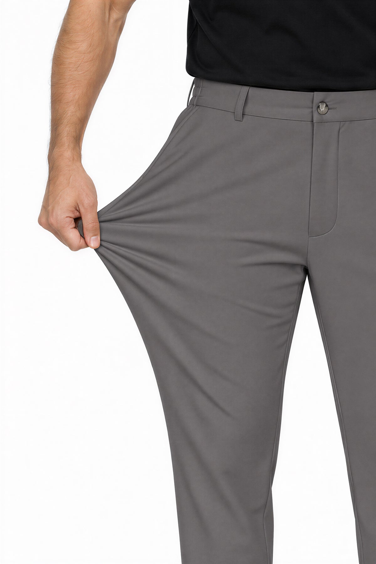 Erkek Flexon Ultra Esnek Relaxed Beli Lastikli Jogger Pantolon Koyu Gri M702-R0433-02