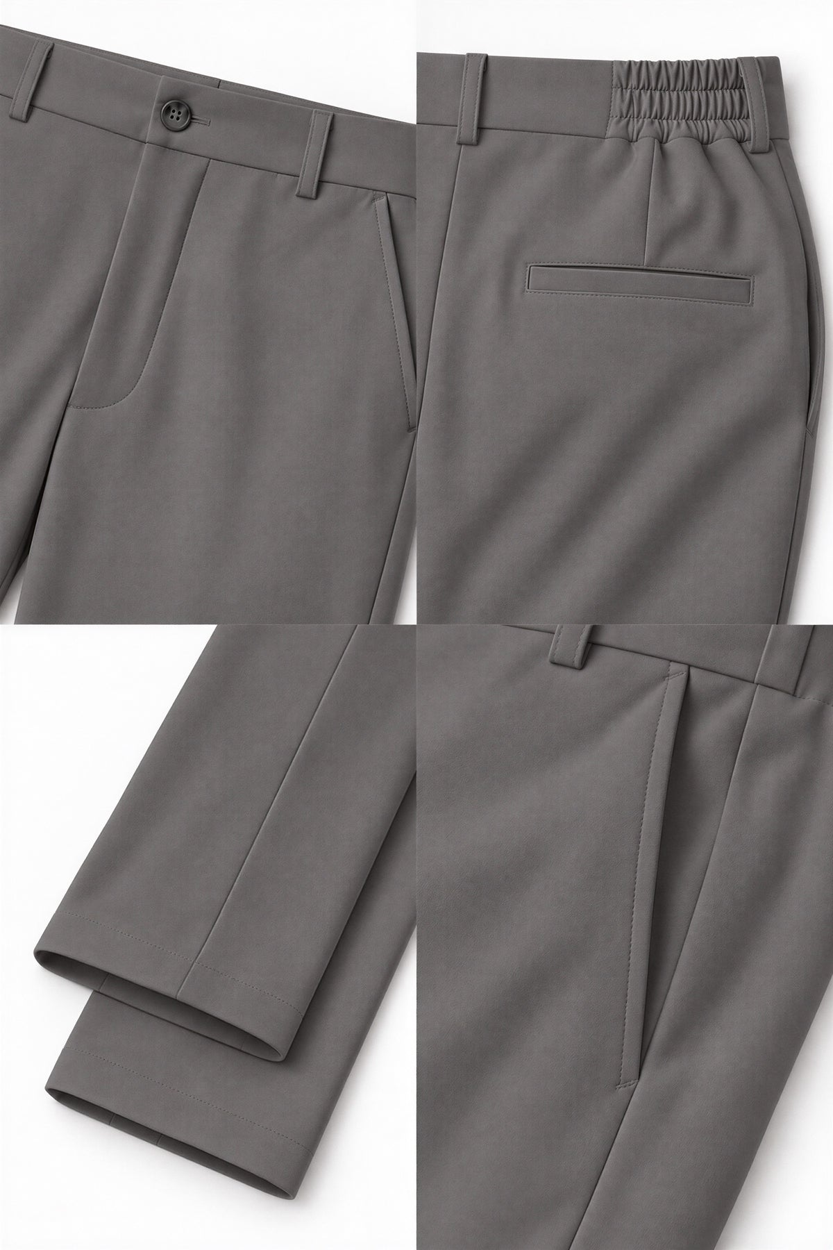 Erkek Flexon Ultra Esnek Relaxed Beli Lastikli Jogger Pantolon Koyu Gri M702-R0433-02