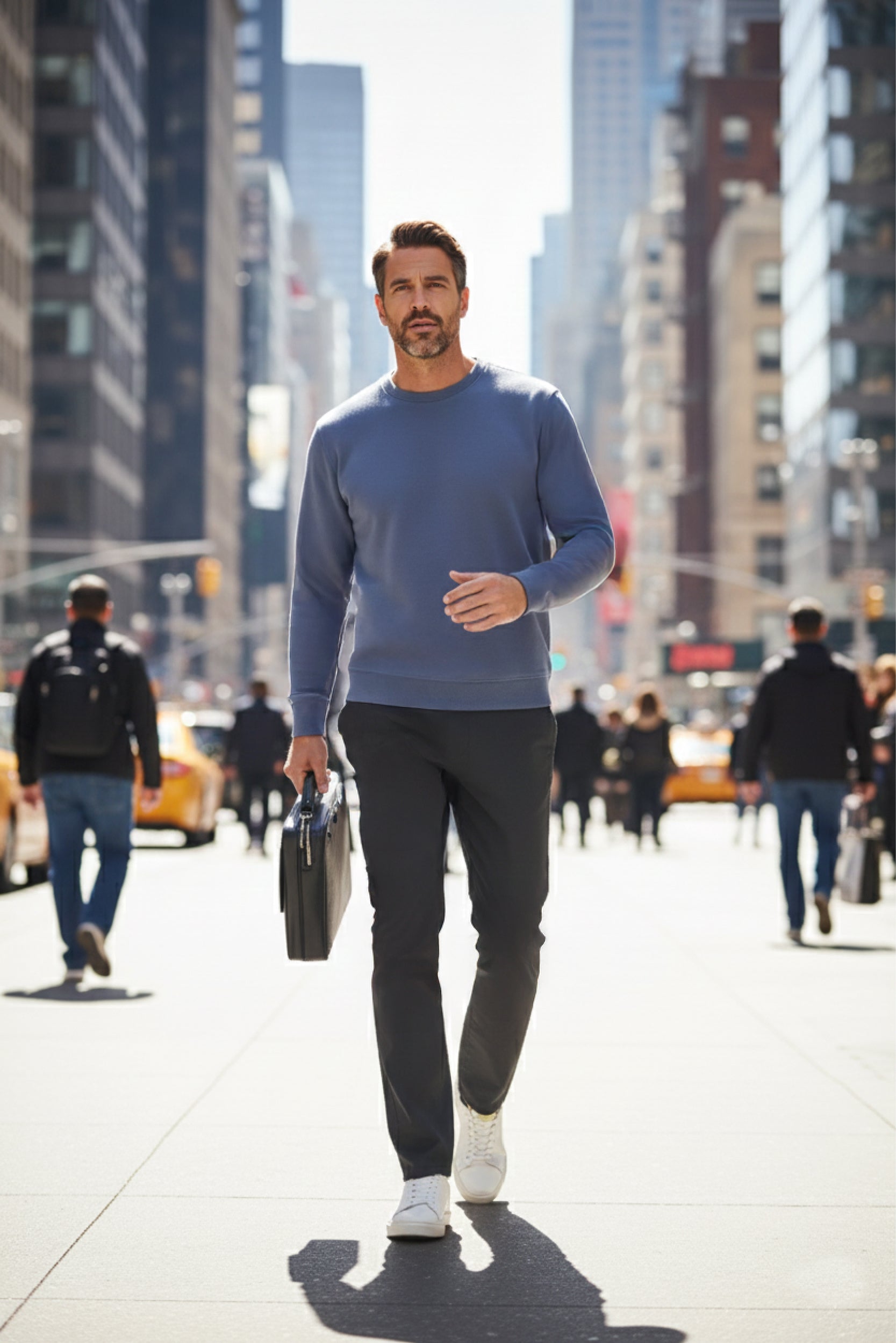 Erkek Flexon Ultra Esnek Relaxed Beli Lastikli Jogger Pantolon Koyu Gri M702-R0433-02