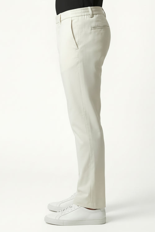 Erkek Flexon Ultra Esnek Relaxed Beli Lastikli Jogger Pantolon Krem M702-R0433-06