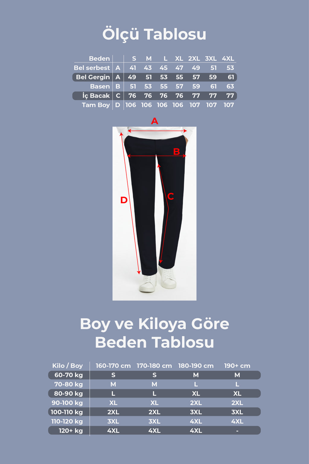 Erkek Flexon Ultra Esnek Relaxed Beli Lastikli Jogger Pantolon Lacivert M702-R0433-05