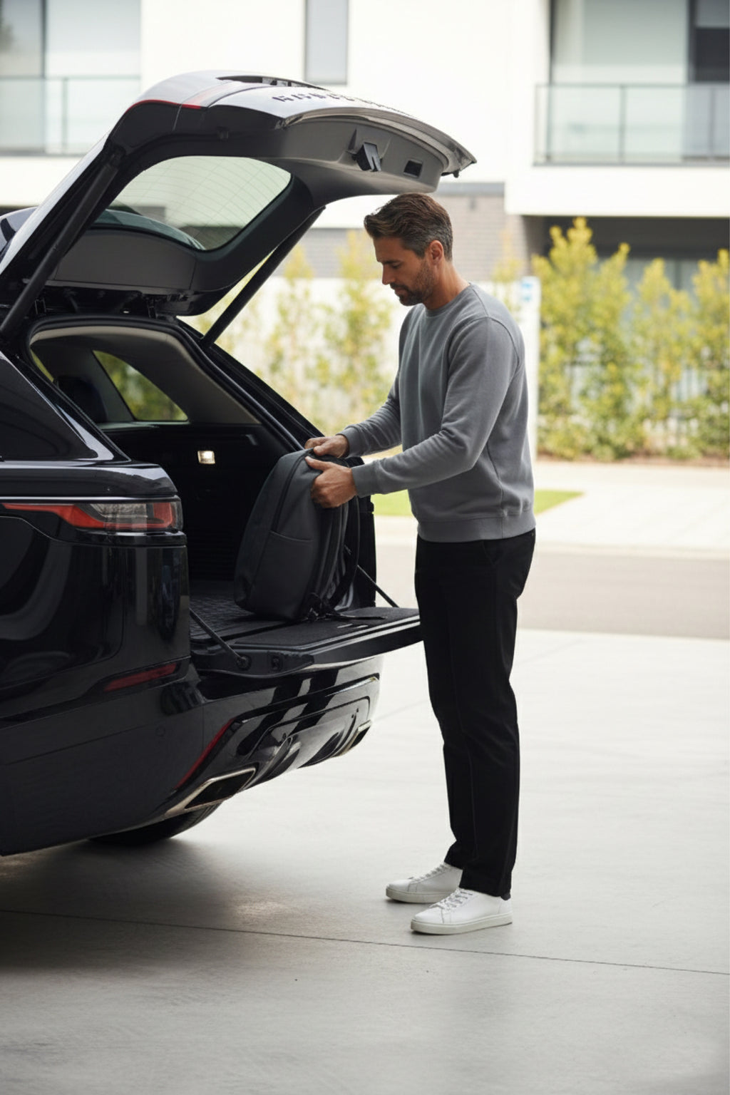 Erkek Flexon Ultra Esnek Relaxed Beli Lastikli Jogger Pantolon Siyah M702-R0433-07