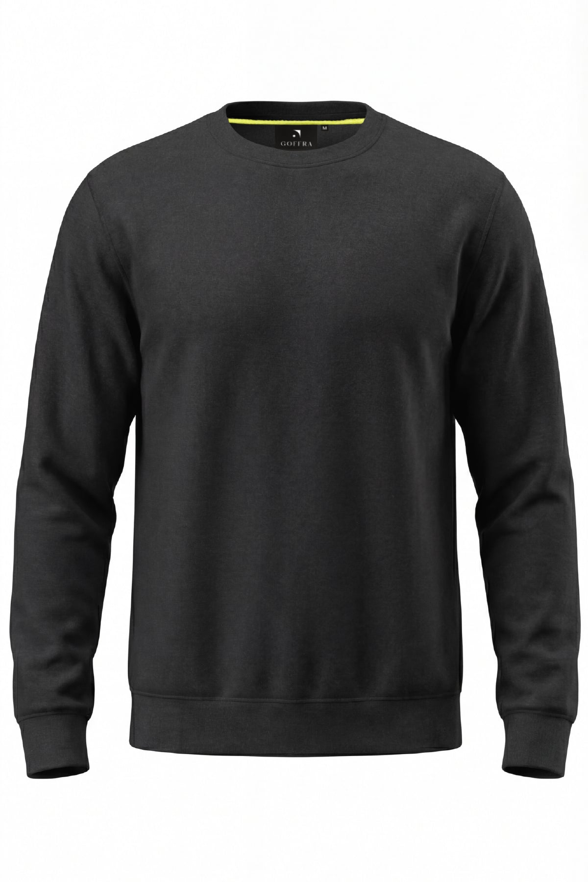 Herren Focus Flexibler Stoff Weicher Griff Alltags-Sweatshirt Anthrazit M401-R0342-04