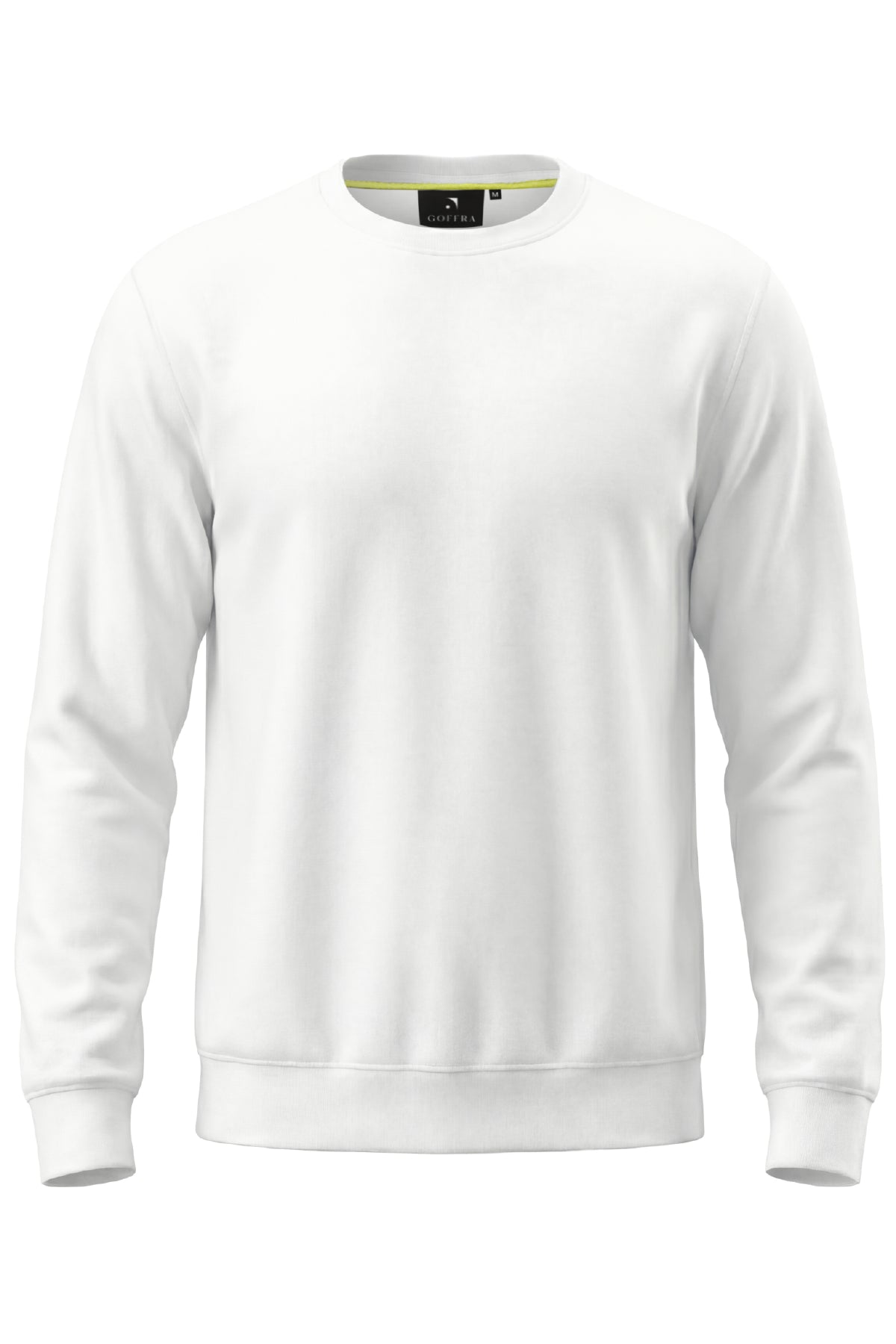 Erkek Focus Esnek Kumaş Yumuşak Dokulu Günlük Sweatshirt Ekru M401-R0342-01