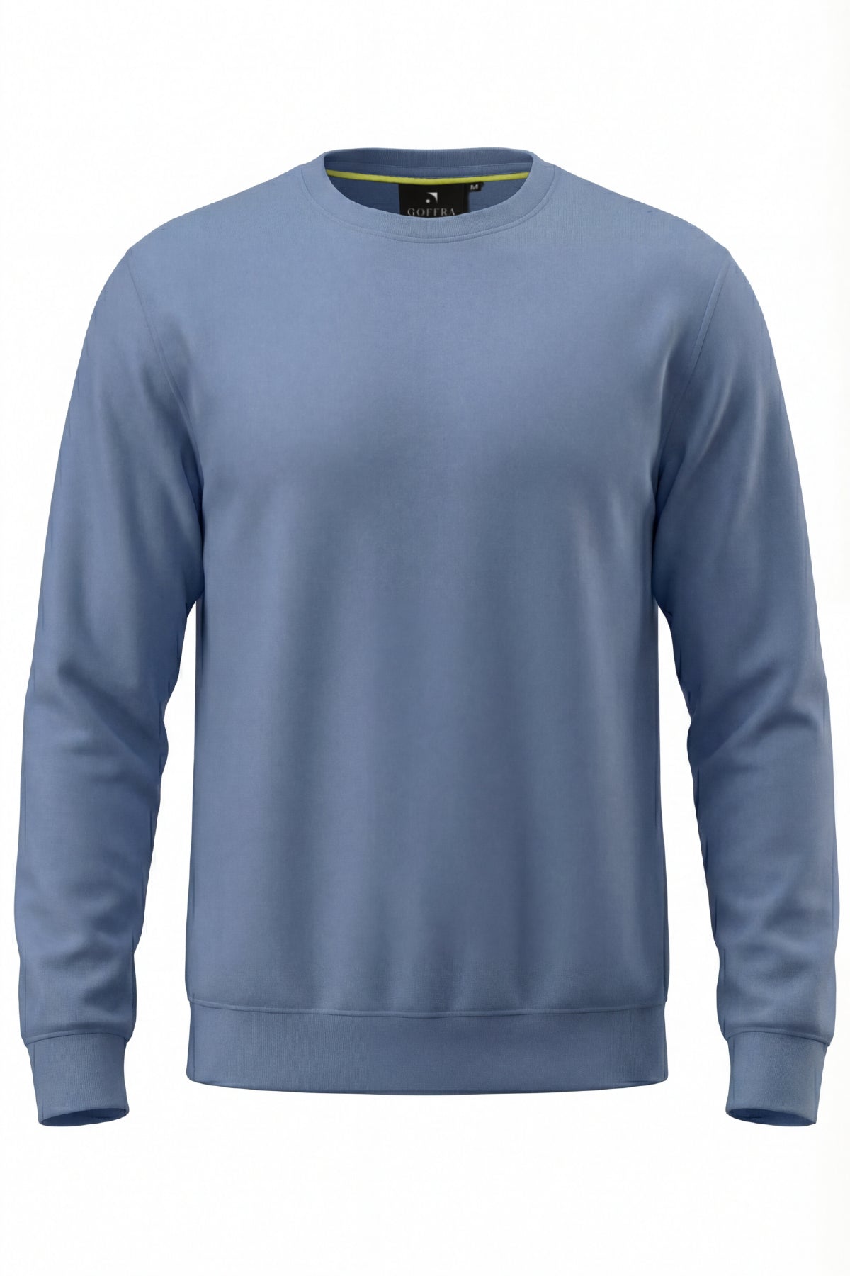 Herren Sweatshirt mit flexiblem Stoff und weicher Textur, Blau M401-R0342-03