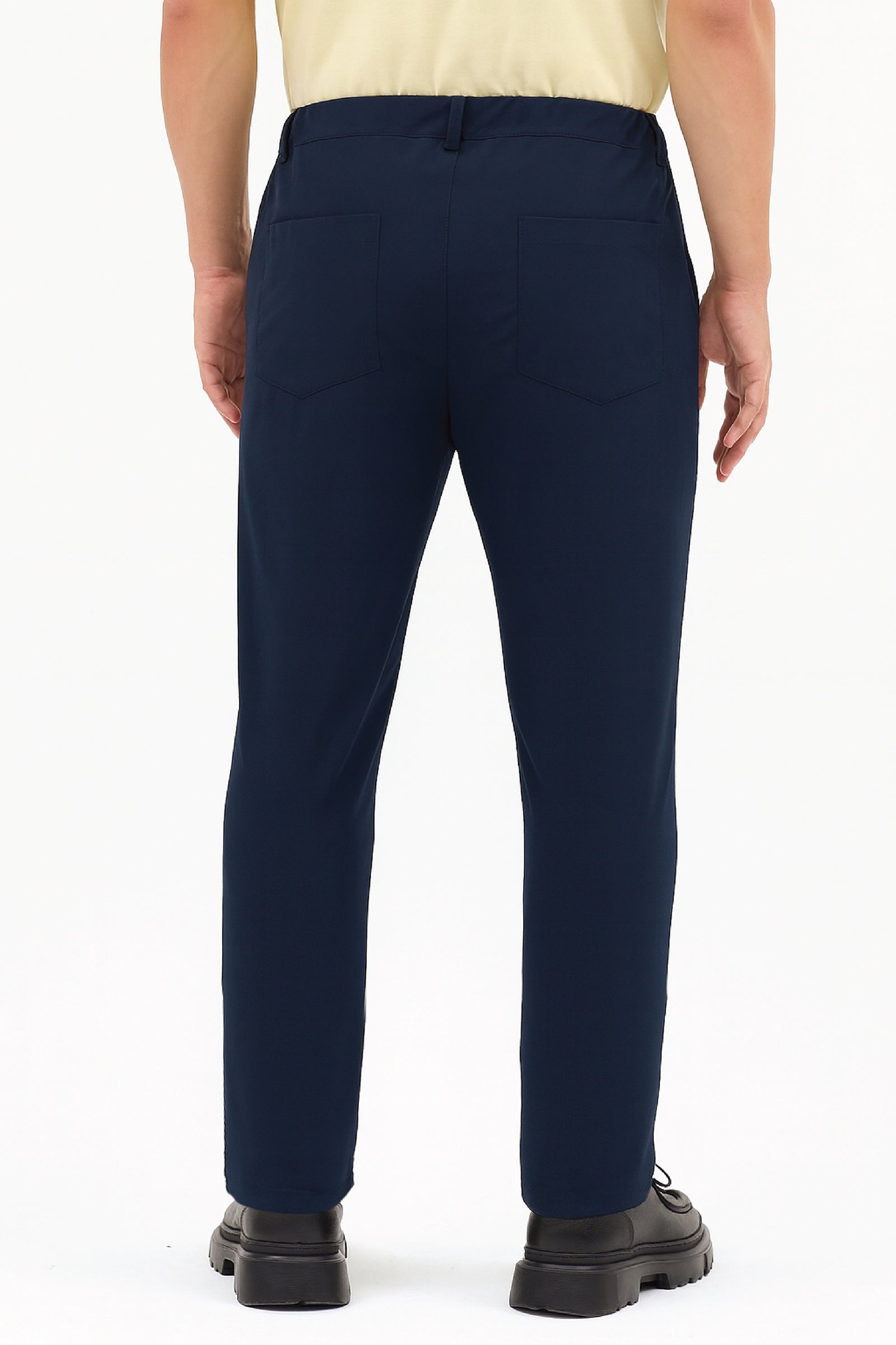 Herren Motion Stretch Stoff Relaxed Jogger Hose mit Gummibund (Sommerlich) Marineblau M701-R0140002-02