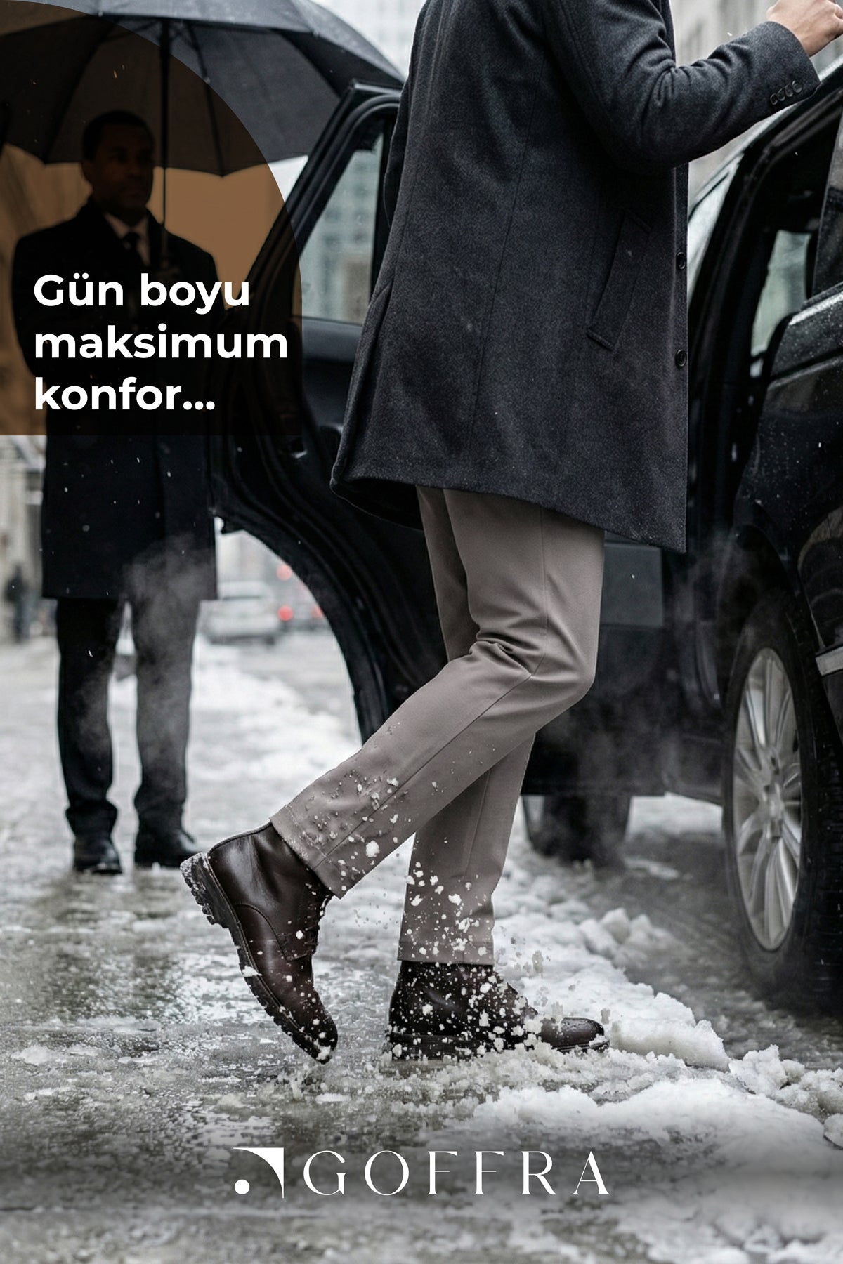 Erkek North Esnek Relaxed Beli Lastikli Jogger Pantolon Açık Kahverengi M702-R0311-02