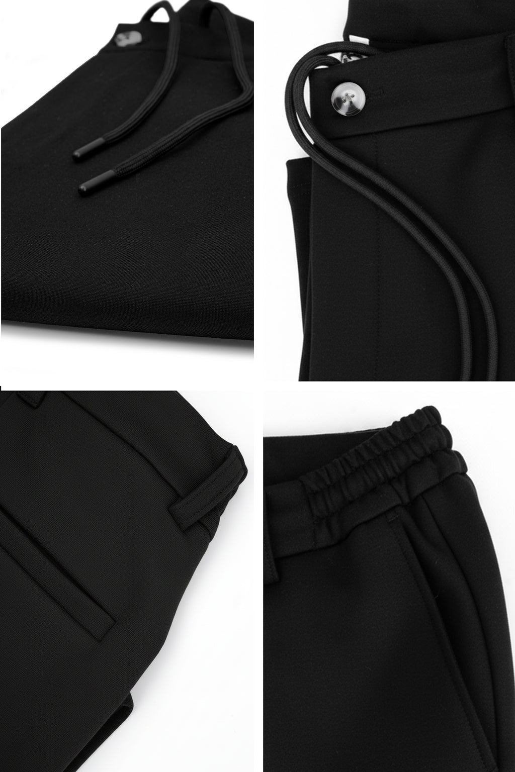 Erkek North Esnek Relaxed Beli Lastikli Jogger Pantolon Siyah M702-R0311-04