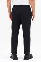 Erkek Streç Kumaş Relaxed Beli Lastikli Jogger Pantolon Siyah M701-R0140002-01