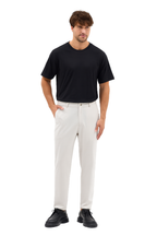 Erkek Streç Kumaş Relaxed Beli Lastikli Jogger Pantolon Açık Gri M701-R0140002-03