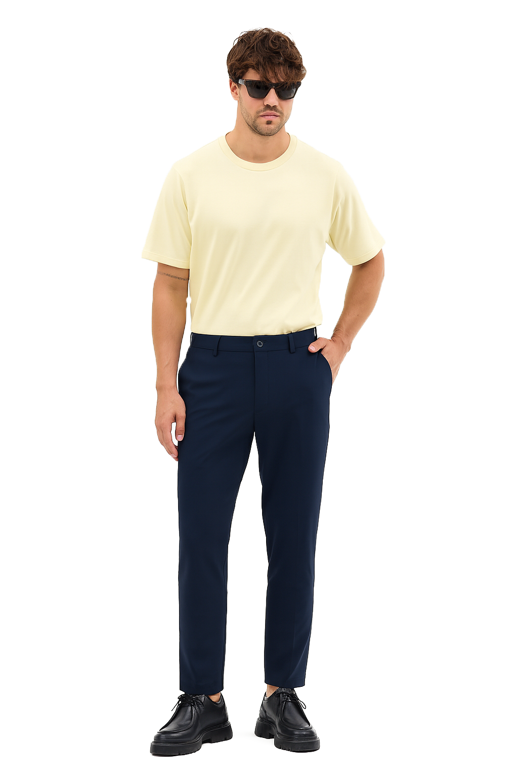 Erkek Streç Kumaş Relaxed Beli Lastikli Jogger Pantolon