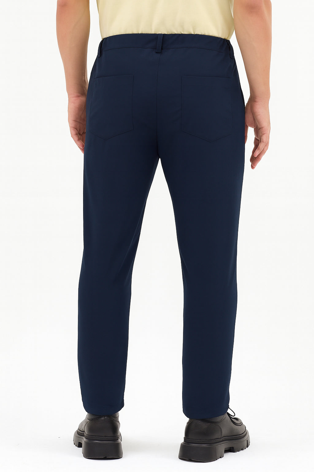 Erkek Streç Kumaş Relaxed Beli Lastikli Jogger Pantolon Lacivert M701-R0140002-02