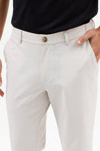 Erkek Streç Kumaş Relaxed Beli Lastikli Jogger Pantolon Açık Gri M701-R0140002-03