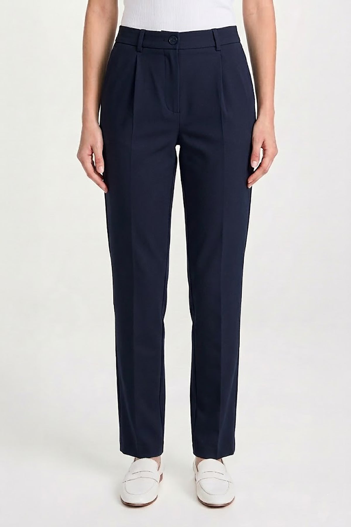 Kadın Flexon Ultra Esnek Relaxed Beli Lastikli Jogger Pantolon Lacivert W702-R0433-05