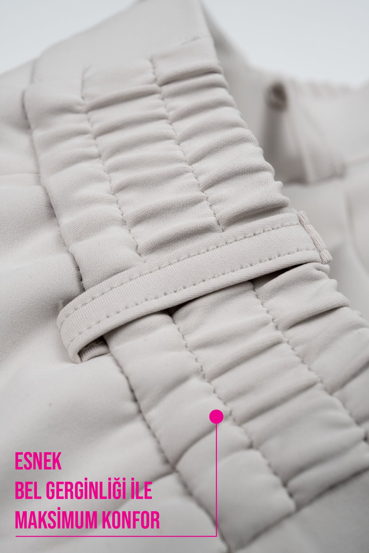 Damen Flexon Ultra Elastische Relaxed Jogger Hose mit Gummizug an der Taille Stein W702-R0433-08