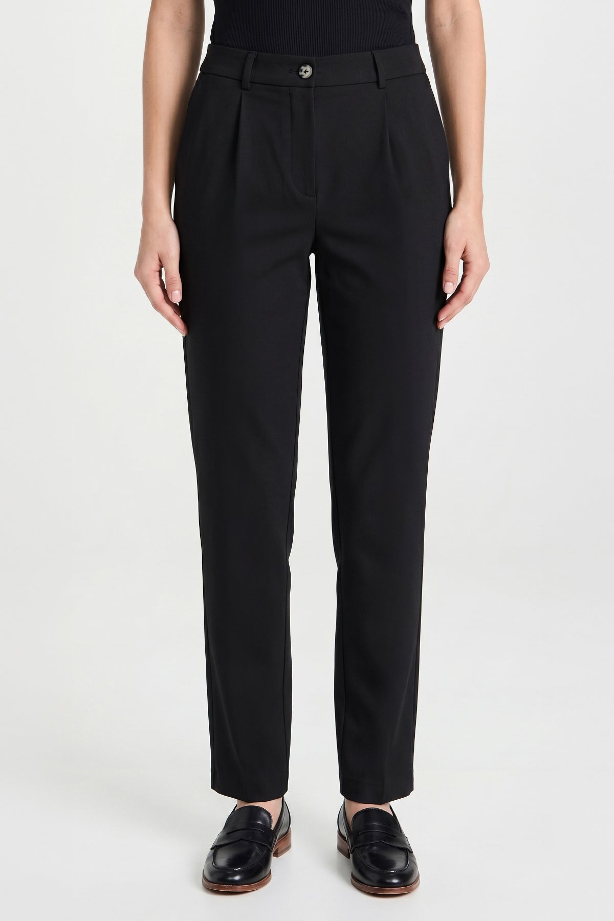Damen Flexon Ultra Elastische Jogger-Hose mit Gummizug an der Taille Schwarz W702-R0433-07