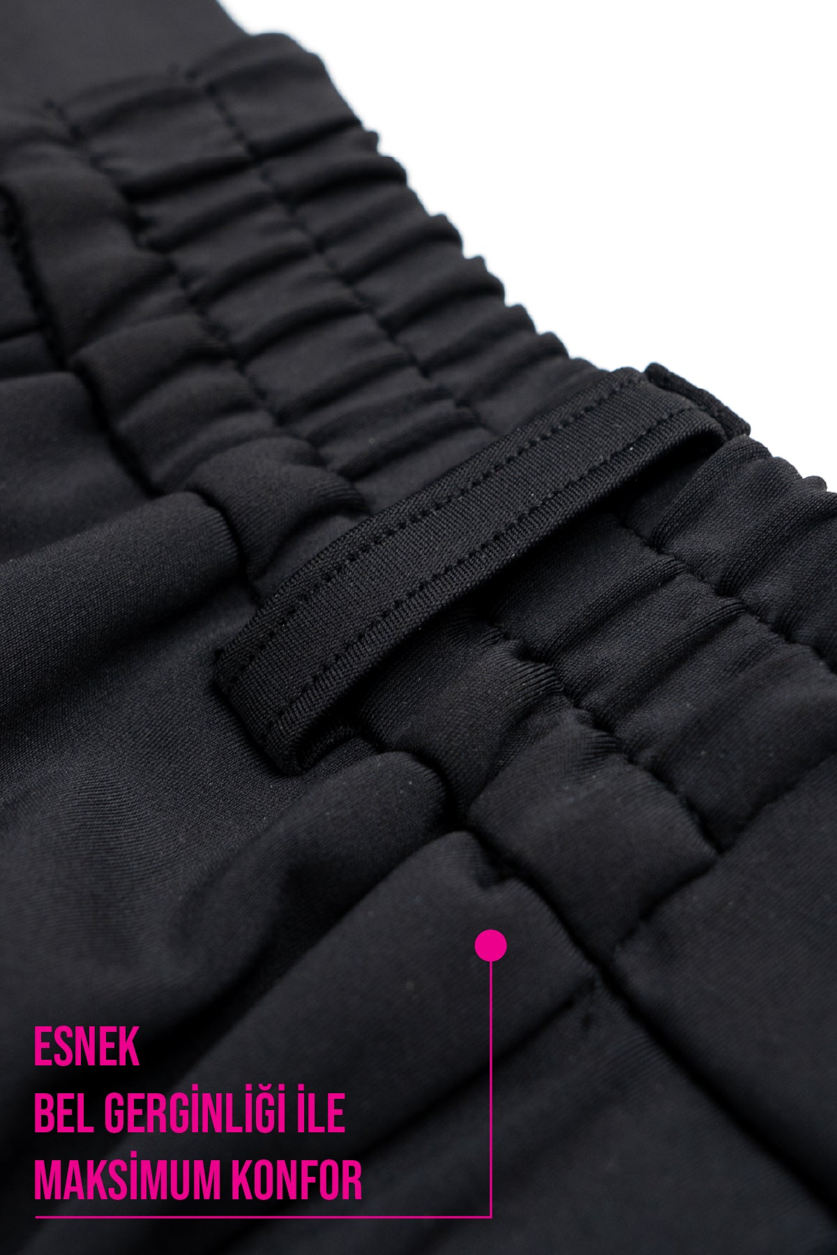 Damen Flexon Ultra Elastische Jogger-Hose mit Gummizug an der Taille Schwarz W702-R0433-07