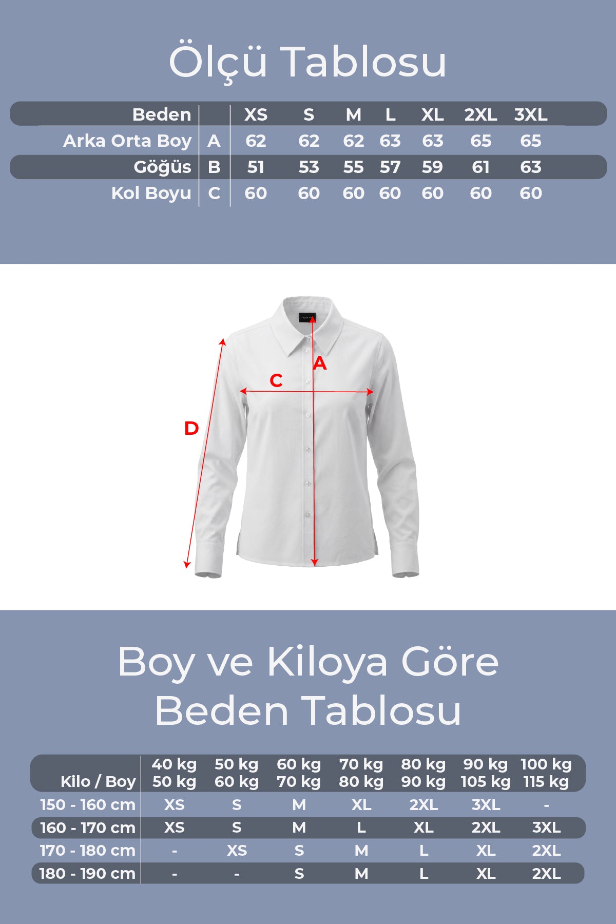 Kadın Pure 50/1 Kompakt Pamuk Likralı Gömlek - Pürüzsüz Doku Minimalist Klasik Kesim Beyaz W205-K0304-01