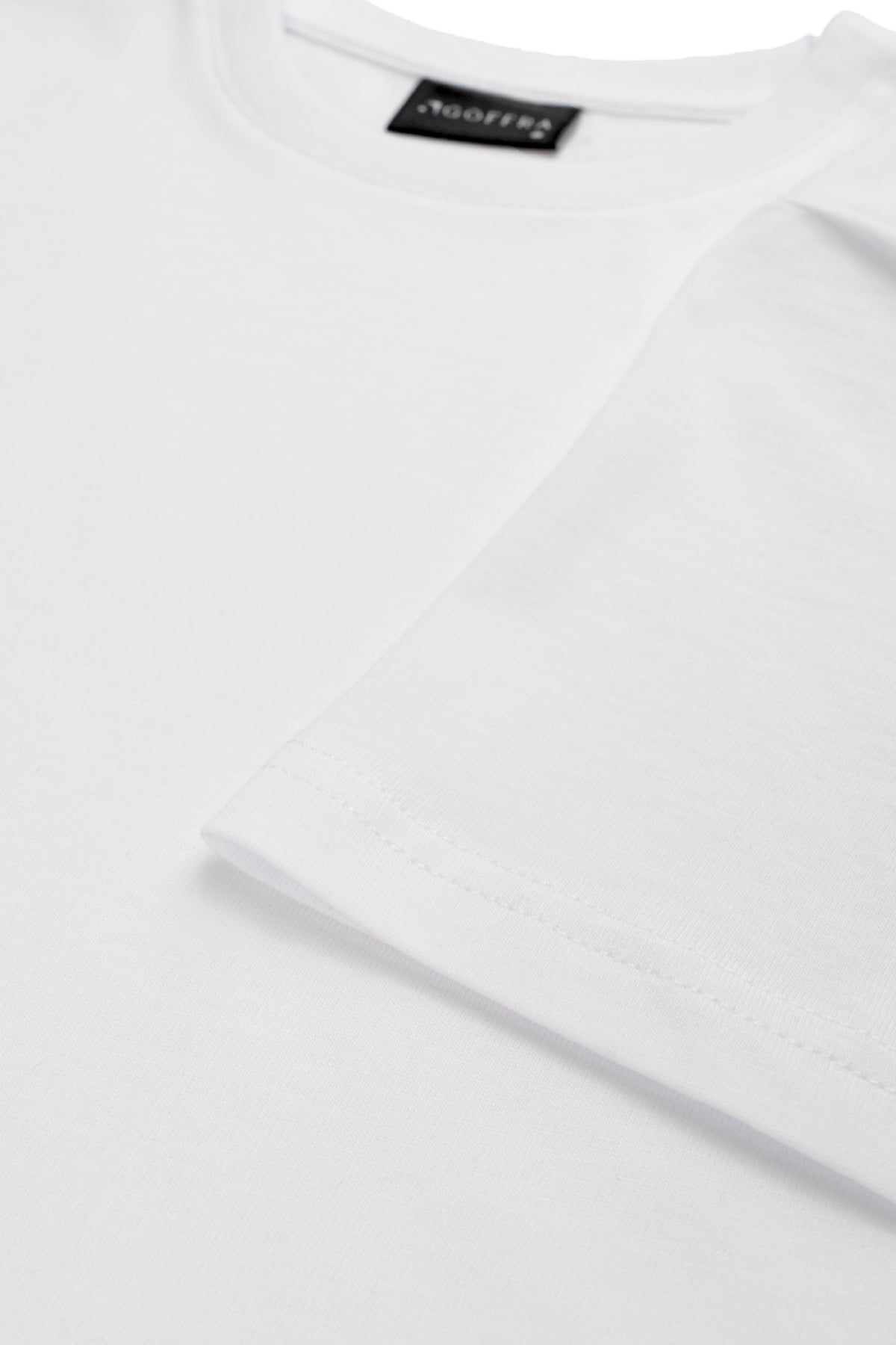 Kadın Vision Bisiklet Yaka Premium Kalite Yoğun Dokulu Pamuklu T-Shirt Beyaz W101-R0220-01