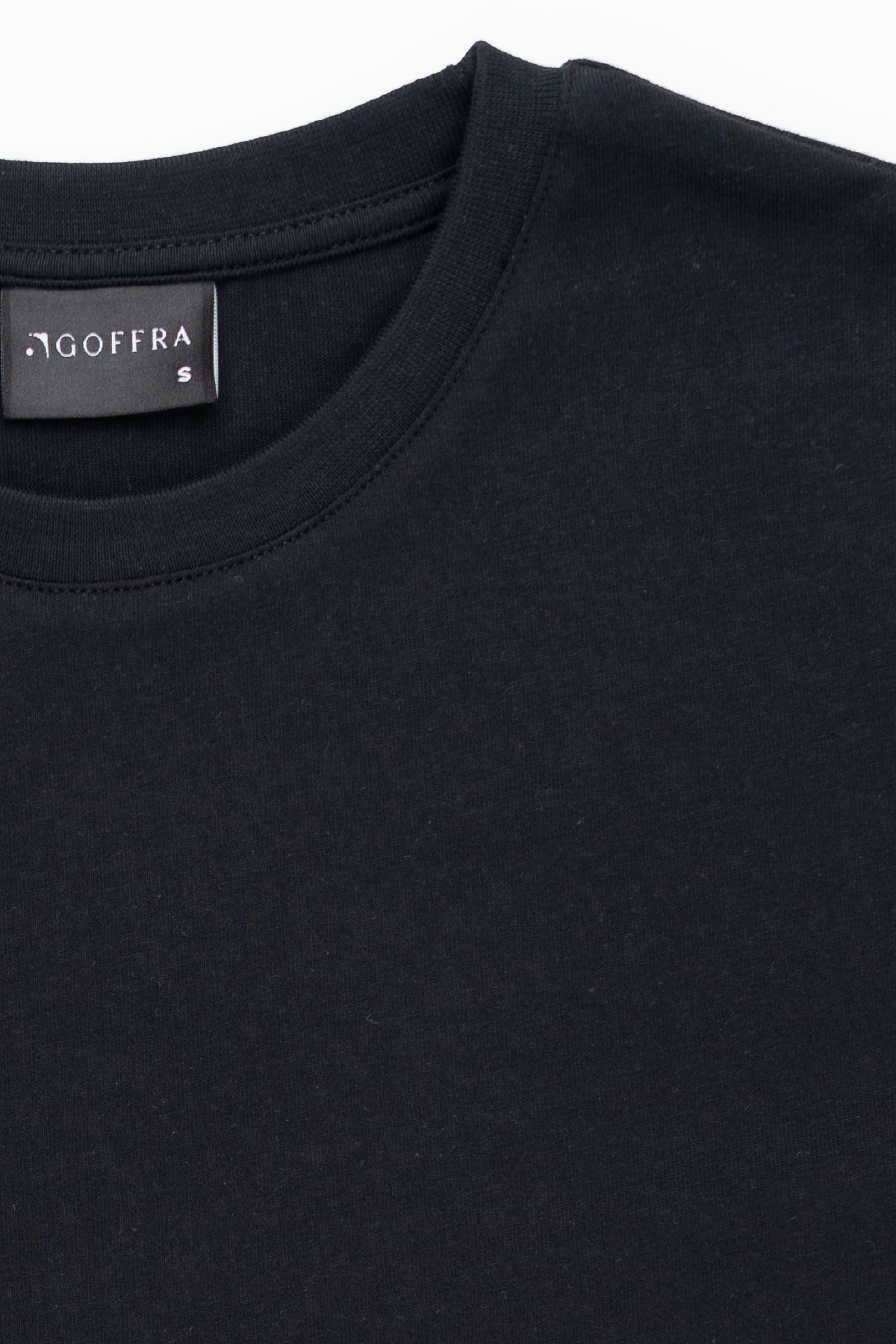 Kadın Vision Bisiklet Yaka Premium Kalite Yoğun Dokulu Pamuklu T-Shirt Siyah W101-R0220-08