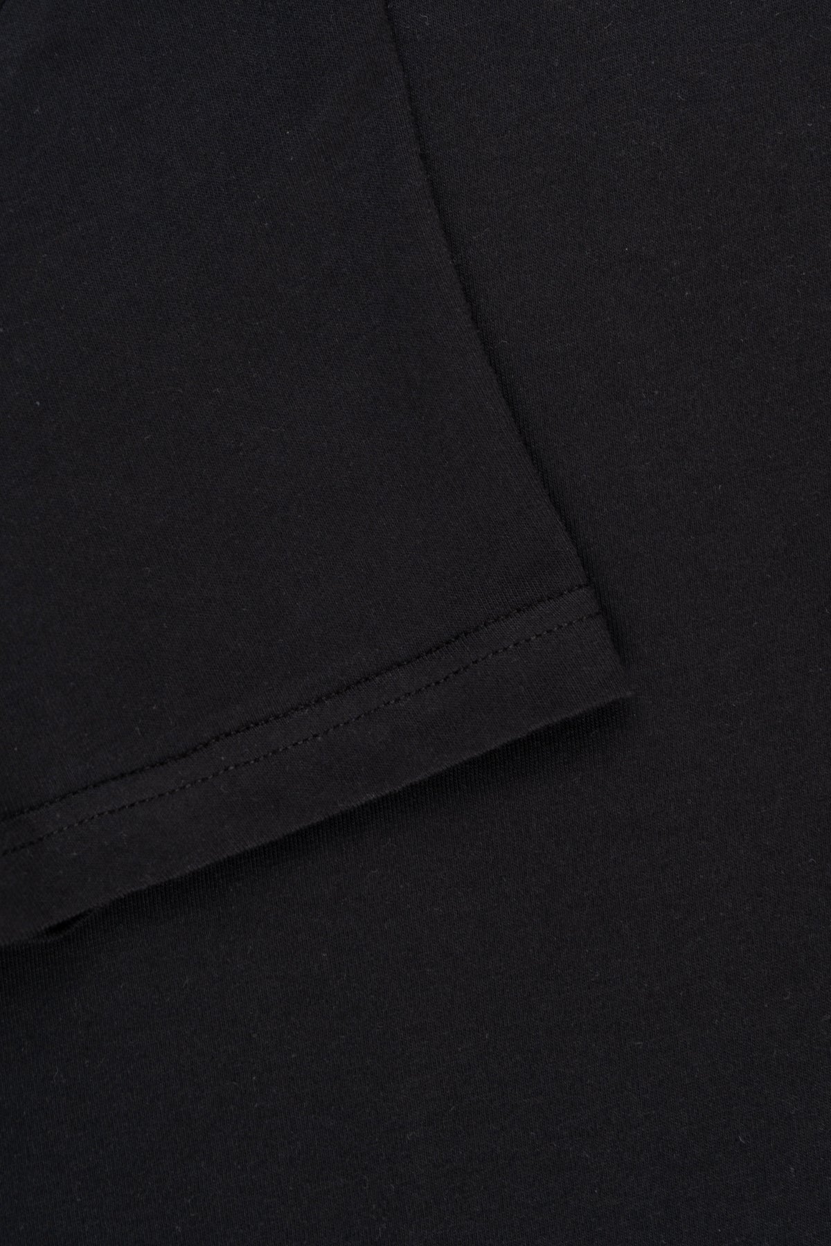 Kadın Vision Bisiklet Yaka Premium Kalite Yoğun Dokulu Pamuklu T-Shirt Siyah W101-R0220-08