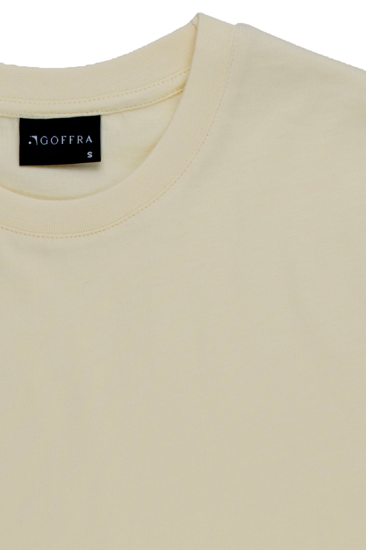 Kadın Vision Bisiklet Yaka Premium Kalite Yoğun Dokulu Pamuklu T-Shirt Sarı W101-R0220-03